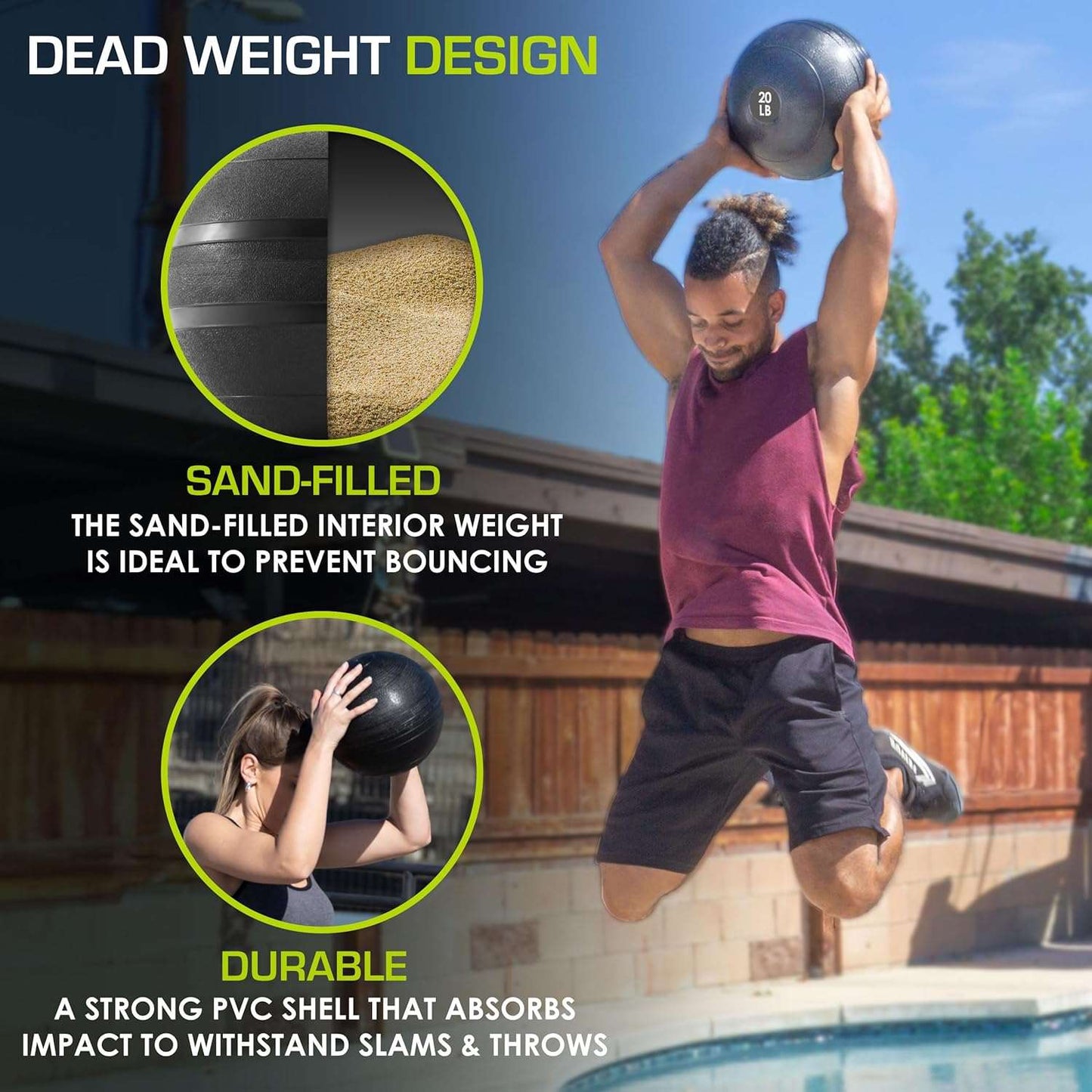 20lbs Medicine Ball - Home Fitness Gear