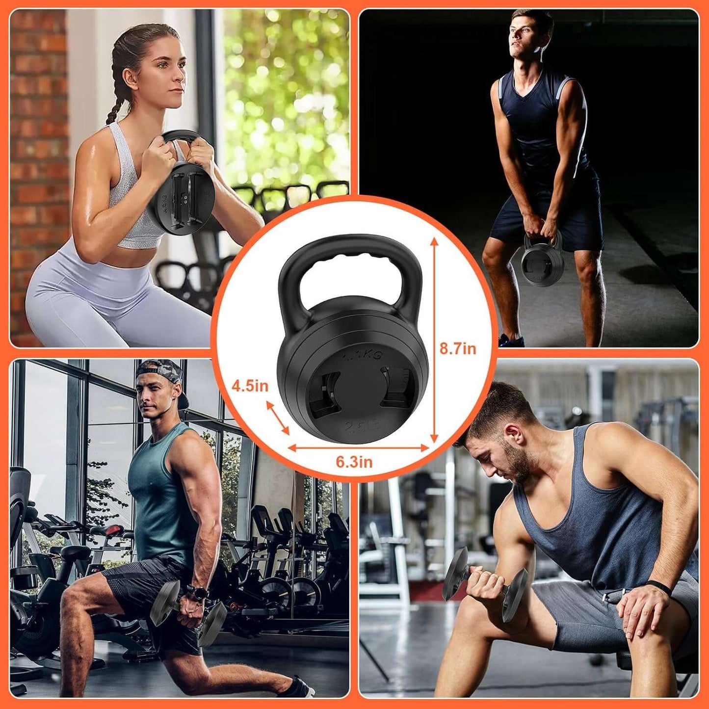 Adjustable Kettlebell Weight - Home Fitness Gear