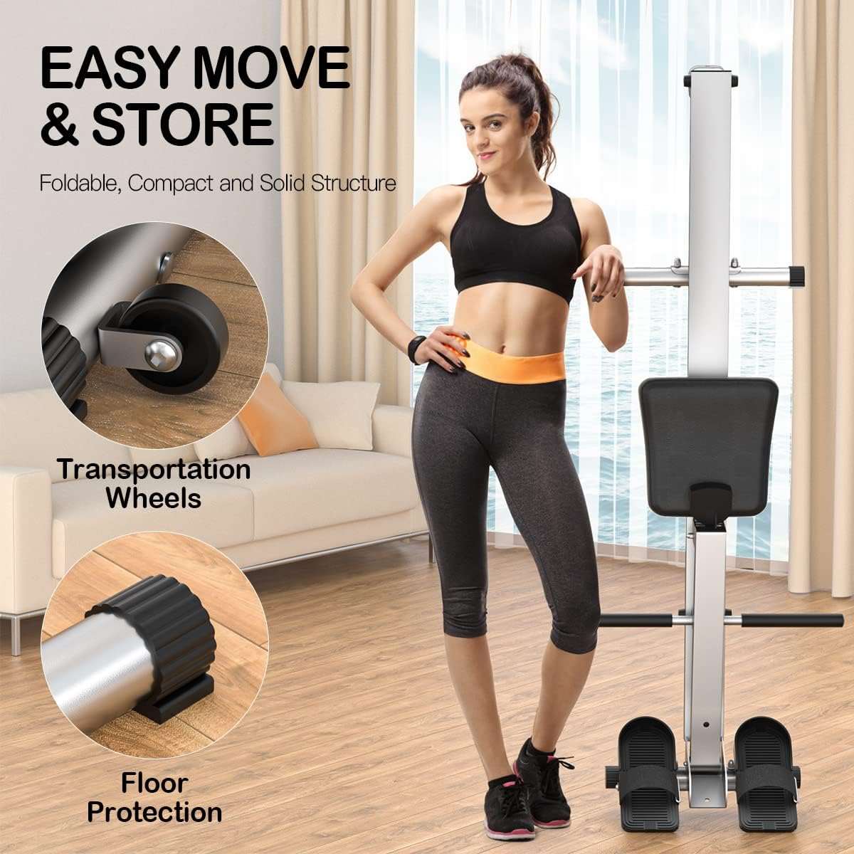 Foldable Rowing Machine - Home Fitness Gear