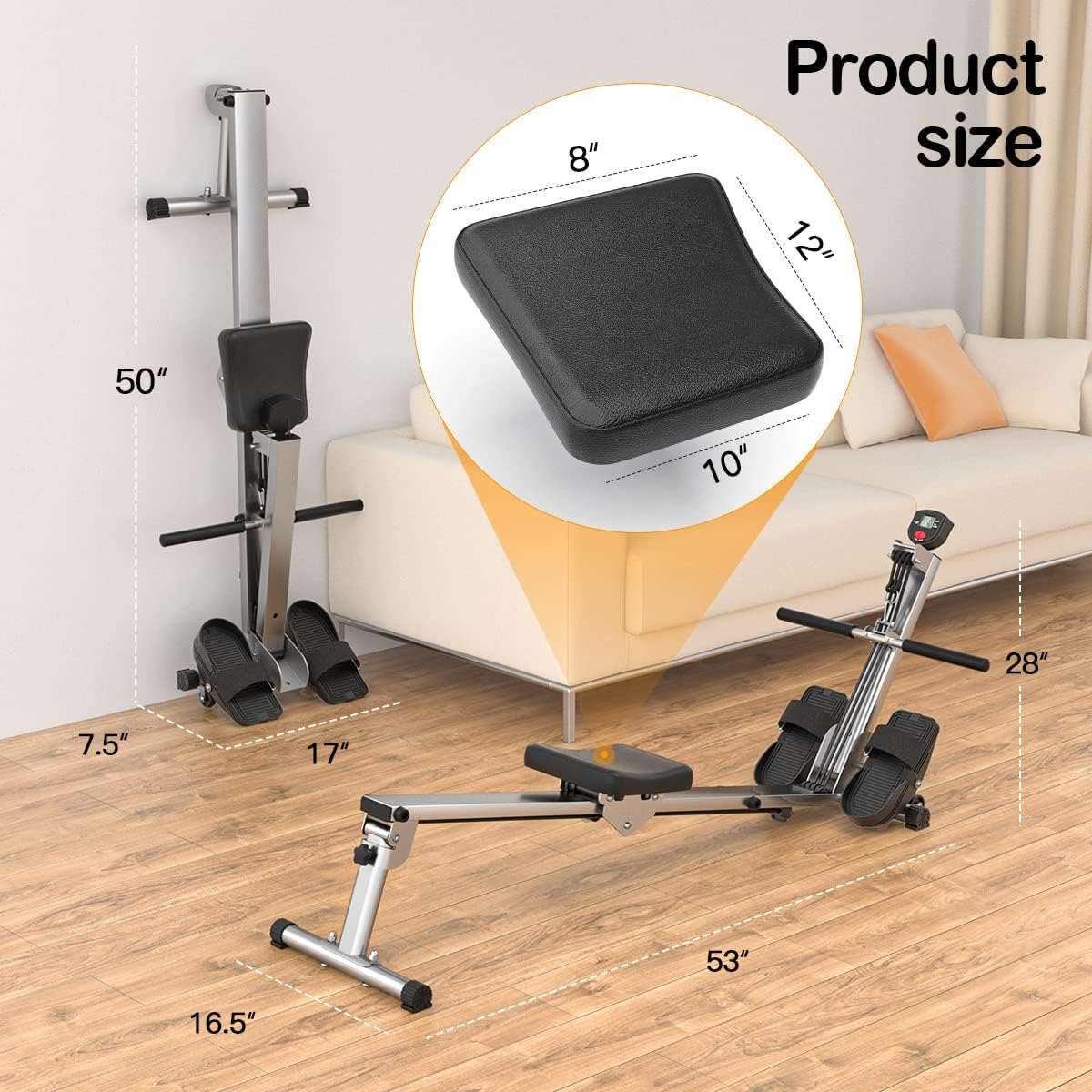 Foldable Rowing Machine - Home Fitness Gear