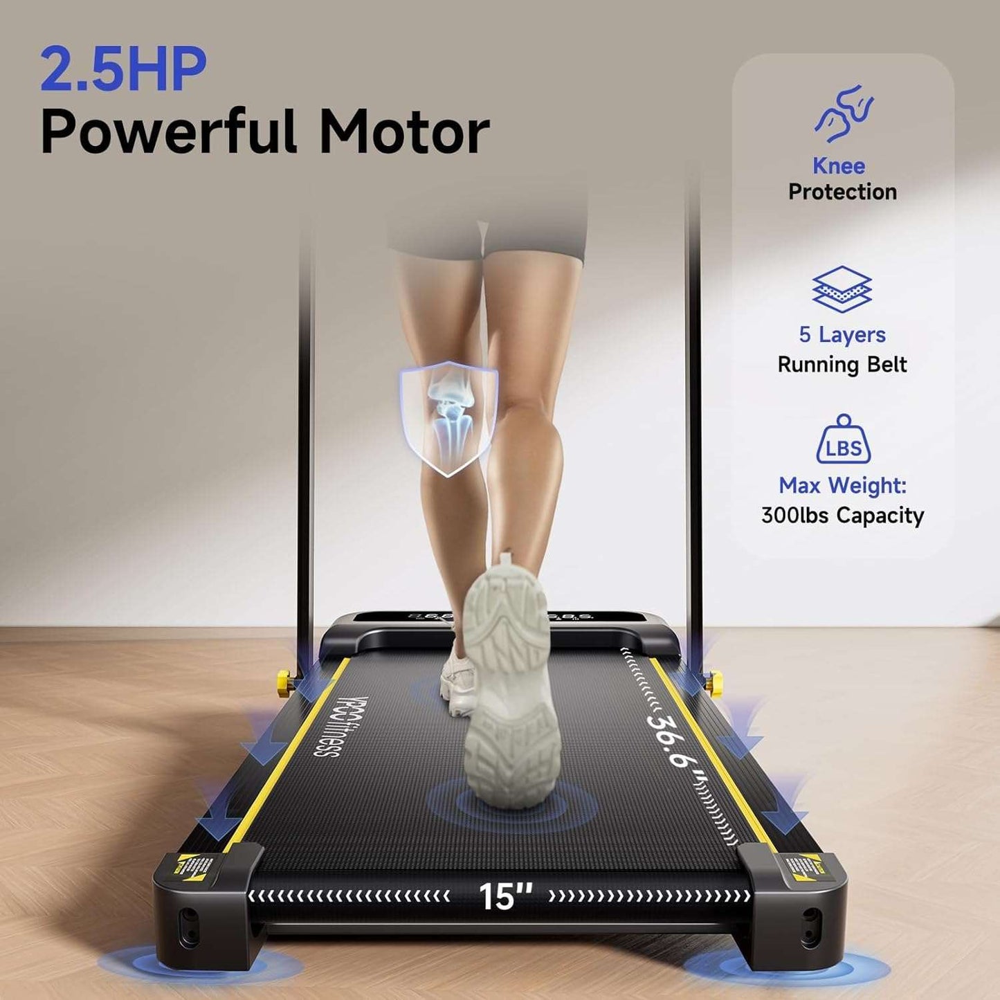 Interactive Folding Treadmill - Home Fitness Gear