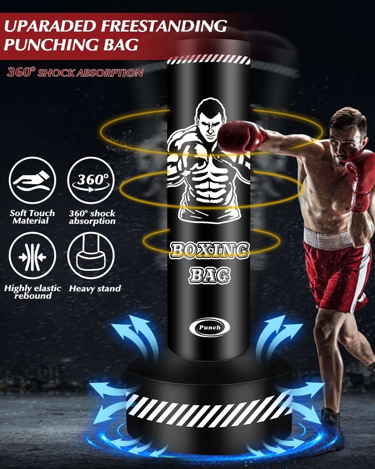 Kickboxing Standing Punching Bag_Home Fitness Gear