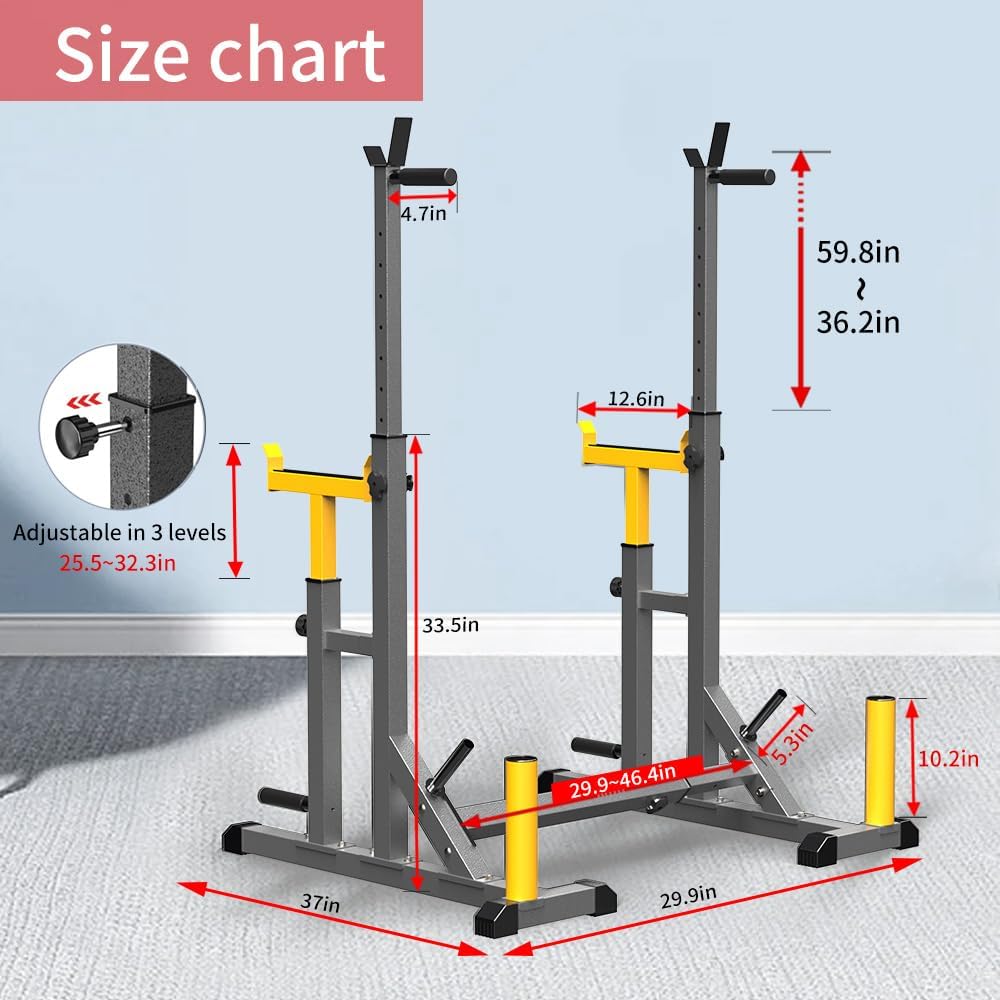 Multi-Function Squat Rack_Home Fitness Gear