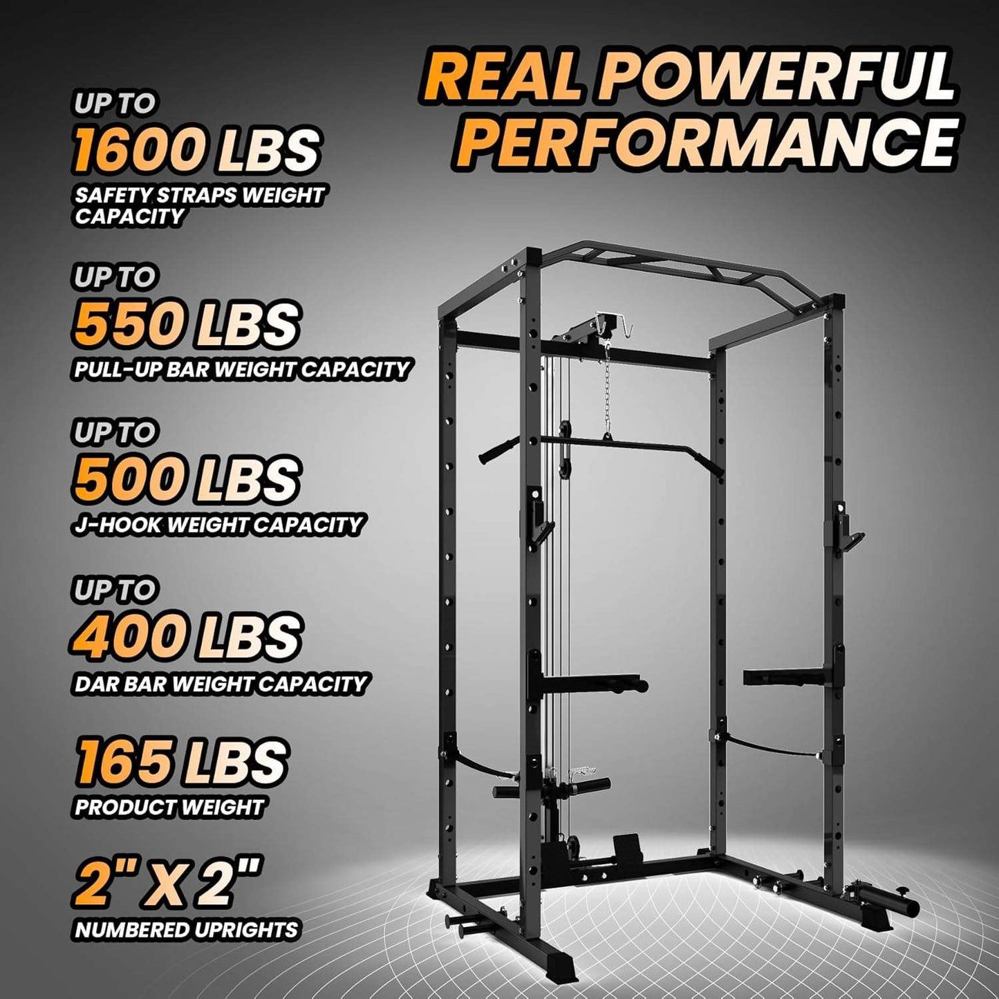 Multi-Functional Power Cage - Home Fitness Gear