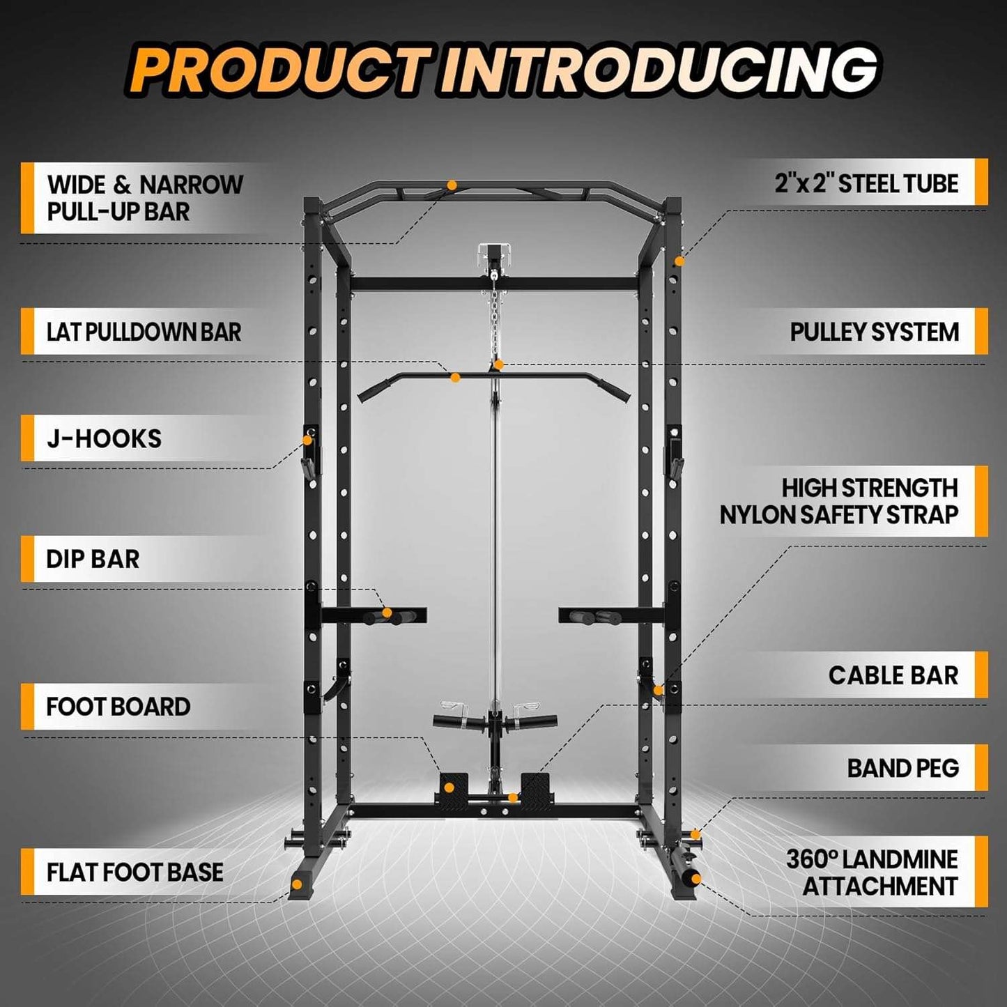 Multi-Functional Power Cage - Home Fitness Gear