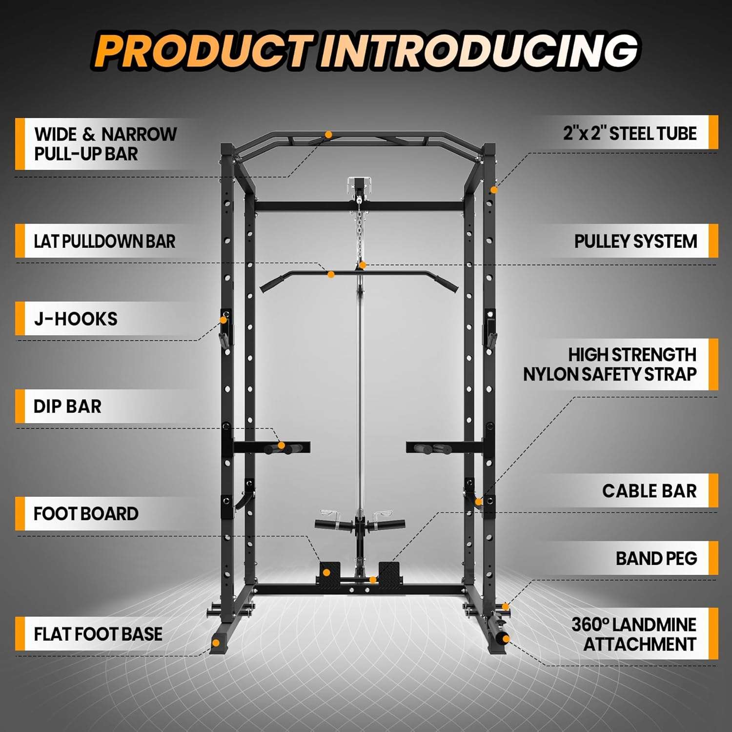 Multi-Functional Power Cage - Home Fitness Gear