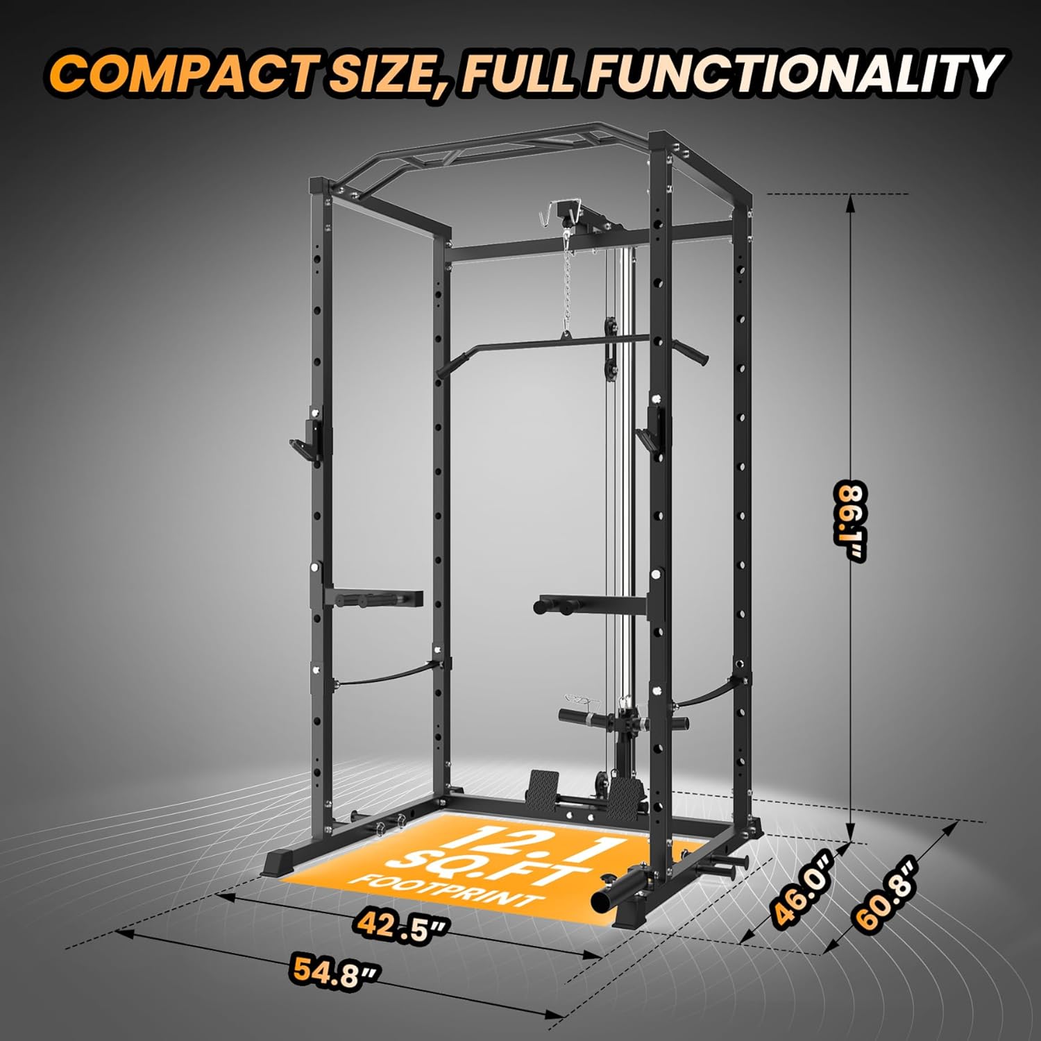 Multi-Functional Power Cage - Home Fitness Gear