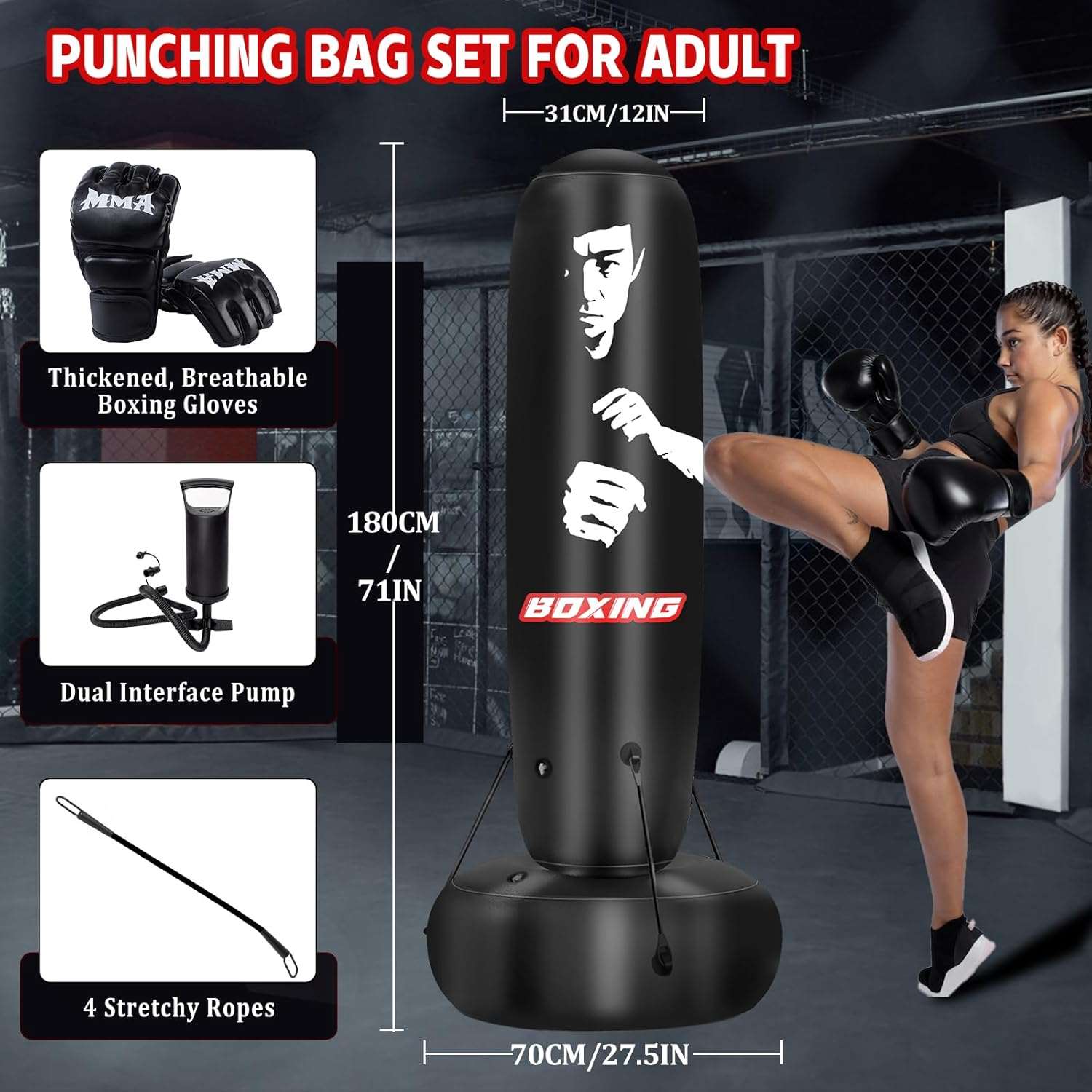 Standing MMA Punching Bag_Home Fitness Gear